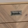 Sunpan Greyson Nightstand in Light Acacia - Closeup Top Angle - Sunpan Greyson Nightstand in Light Acacia - Closeup Top Angle