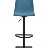 Bellini Modern Living Cleo Hydraulic Barstool in Blue - Front Angle
