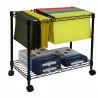 Oceanstar Portable 1-Tier Metal Rolling File Cart (Black) - Contents - Oceanstar Portable 1-Tier Metal Rolling File Cart (Black) - Contents