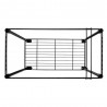 Oceanstar Portable 1-Tier Metal Rolling File Cart (Black) - Top Angle