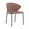 Sunpan Eric Dining Chair in Abbington Blush Purple - Set of Two - Front Side Angle
