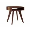 Greenington Azara Tiger End Table, Sable - Front Side Angle - Greenington Azara Tiger End Table, Sable - Front Side Angle