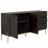 Sunpan Raden Sideboard - Front Side Opened Angle - Sunpan Raden Sideboard - Front Side Opened Angle