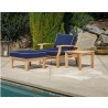 Tortuga Outdoor 3Pc Teak Club Chair Navy