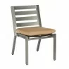 Woodard Palm Coast Slat Dining Side Chair - Stackable - With Cushion - Woodard Palm Coast Slat Dining Side Chair - Stackable - With Cushion