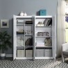 Manhattan Comfort Hopkins Modern Storage Closet 4.0  In White Set- 2 Open View