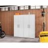 Manhattan Comfort Eiffel Storage Cabinet in White (Set of 2)