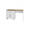 Manhattan Comfort Eiffel Garage Work Station Set of 2 in White