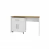 Manhattan Comfort Eiffel Garage Work Station Set of 2 in White - Manhattan Comfort Eiffel Garage Work Station Set of 2 in White