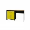 Manhattan Comfort Eiffel Garage Work Station Set of 2 in Matte Black and Yellow - Manhattan Comfort Eiffel Garage Work Station Set of 2 in Matte Black and Yellow