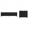 Manhattan Comfort Mid-Century Modern Bogardus Cabinet and TV Stand Black
