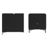 Manhattan Comfort Mid-Century Modern Bogardus 2-Piece Black