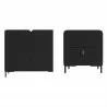 Manhattan Comfort Mid-Century Modern Bogardus 2-Piece Black - Manhattan Comfort Mid-Century Modern Bogardus 2-Piece Black