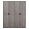 Manhattan Comfort Hopkins Modern Storage Closet 3.0 In Grey Set- 2 Front