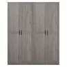 Manhattan Comfort Hopkins Modern Storage Closet 4.0 In Grey Set- 2 Front - Manhattan Comfort Hopkins Modern Storage Closet 4.0 In Grey Set- 2 Front