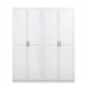 Manhattan Comfort Hopkins Modern Storage Closet 4.0 In White Set- 2 Front