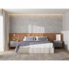 Manhattan Comfort Jasper Full Extension Drawer Nightstand in Grey (Set of 2)