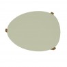 Manhattan Comfort Mid-Century Modern Gales Coffee Table with Solid Wood Legs Pistachio Green Top