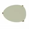 Manhattan Comfort Mid-Century Modern Gales Coffee Table with Solid Wood Legs in Pistachio Green Top - Manhattan Comfort Mid-Century Modern Gales Coffee Table with Solid Wood Legs in Pistachio Green Top