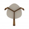 Manhattan Comfort Mid-Century Modern Gales End Table Greige Bottom