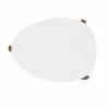 Manhattan Comfort Mid-Century Modern Gales Coffee Table with Solid Wood Legs in Matte White Top - Manhattan Comfort Mid-Century Modern Gales Coffee Table with Solid Wood Legs in Matte White Top