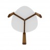 Manhattan Comfort Mid-Century Modern Gales End Table White Bottom 