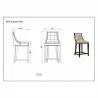 Manhattan Comfort Fifth Avenue Faux Leather Counter Stool - Manhattan Comfort Fifth Avenue Faux Leather Counter Stool