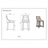 Manhattan Comfort Fifth Avenue Faux Leather Counter Stool