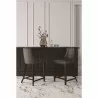 Manhattan Comfort Fifth Avenue Faux Leather Counter Stool in Pebble Grey - Manhattan Comfort Fifth Avenue Faux Leather Counter Stool in Pebble Grey