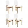 Manhattan Comfort Mid-Century Modern Gales Dining Chair White