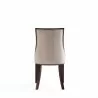 Fifth Avenue Faux Leather Dining Chair in Tan and Walnut Back - Fifth Avenue Faux Leather Dining Chair in Tan and Walnut Back