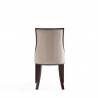Manhattan Comfort Grand Faux Leather Dining Chair in Tan with Beech Wood Frame Back