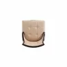 Fifth Avenue Faux Leather Dining Chair in Tan and Walnut Top - Fifth Avenue Faux Leather Dining Chair in Tan and Walnut Top