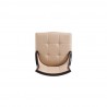 Manhattan Comfort Grand Faux Leather Dining Chair in Tan with Beech Wood Frame Top