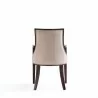 Manhattan Comfort Grand Faux Leather Dining Armchair in Tan with Beech Wood Frame Back - Manhattan Comfort Grand Faux Leather Dining Armchair in Tan with Beech Wood Frame Back