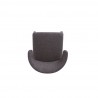 Manhattan Comfort Conrad Modern Woven Tweed Dining Chair in Black Top