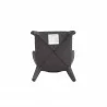 Manhattan Comfort Conrad Modern Woven Tweed Dining Chair in Grey Bottom - Manhattan Comfort Conrad Modern Woven Tweed Dining Chair in Grey Bottom