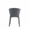 Manhattan Comfort Conrad Modern Woven Tweed Dining Chair in Grey Back - Manhattan Comfort Conrad Modern Woven Tweed Dining Chair in Grey Back