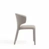 Manhattan Comfort Conrad Modern Woven Tweed Dining Chair in Wheat Side - Manhattan Comfort Conrad Modern Woven Tweed Dining Chair in Wheat Side