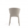 Manhattan Comfort Conrad Modern Woven Tweed Dining Chair in Wheat Back