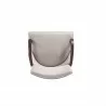 Manhattan Comfort Shubert Modern Faux Leather and Velvet Dining Armchair in Light Grey Top - Manhattan Comfort Shubert Modern Faux Leather and Velvet Dining Armchair in Light Grey Top