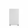Manhattan Comfort Anna Modern Square Faux Leather Dining Chair in Cream Back - Manhattan Comfort Anna Modern Square Faux Leather Dining Chair in Cream Back