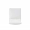 Manhattan Comfort Anna Modern Square Faux Leather Dining Chair in Cream Top - Manhattan Comfort Anna Modern Square Faux Leather Dining Chair in Cream Top