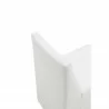 Manhattan Comfort Anna Modern Square Faux Leather Dining Chair in Cream Half Top - Manhattan Comfort Anna Modern Square Faux Leather Dining Chair in Cream Half Top