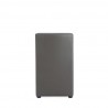 Manhattan Comfort Anna Modern Square Faux Leather Dining Chair in Pewter Back