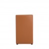 Manhattan Comfort Anna Modern Square Faux Leather Dining Chair in Saddle Back