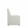 Manhattan Comfort Anna Modern Square Faux Leather Dining Chair in Light Stone Grey Side - Manhattan Comfort Anna Modern Square Faux Leather Dining Chair in Light Stone Grey Side