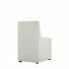 Manhattan Comfort Anna Modern Square Faux Leather Dining Chair in Light Stone Grey Back Angle - Manhattan Comfort Anna Modern Square Faux Leather Dining Chair in Light Stone Grey Back Angle