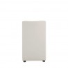 Manhattan Comfort Anna Modern Square Faux Leather Dining Chair in Light Stone Grey Back