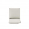Manhattan Comfort Anna Modern Square Faux Leather Dining Chair in Light Stone Grey Top